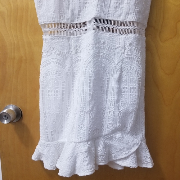 The Sunshine Crochet Mini Dress - Picture 3 of 11